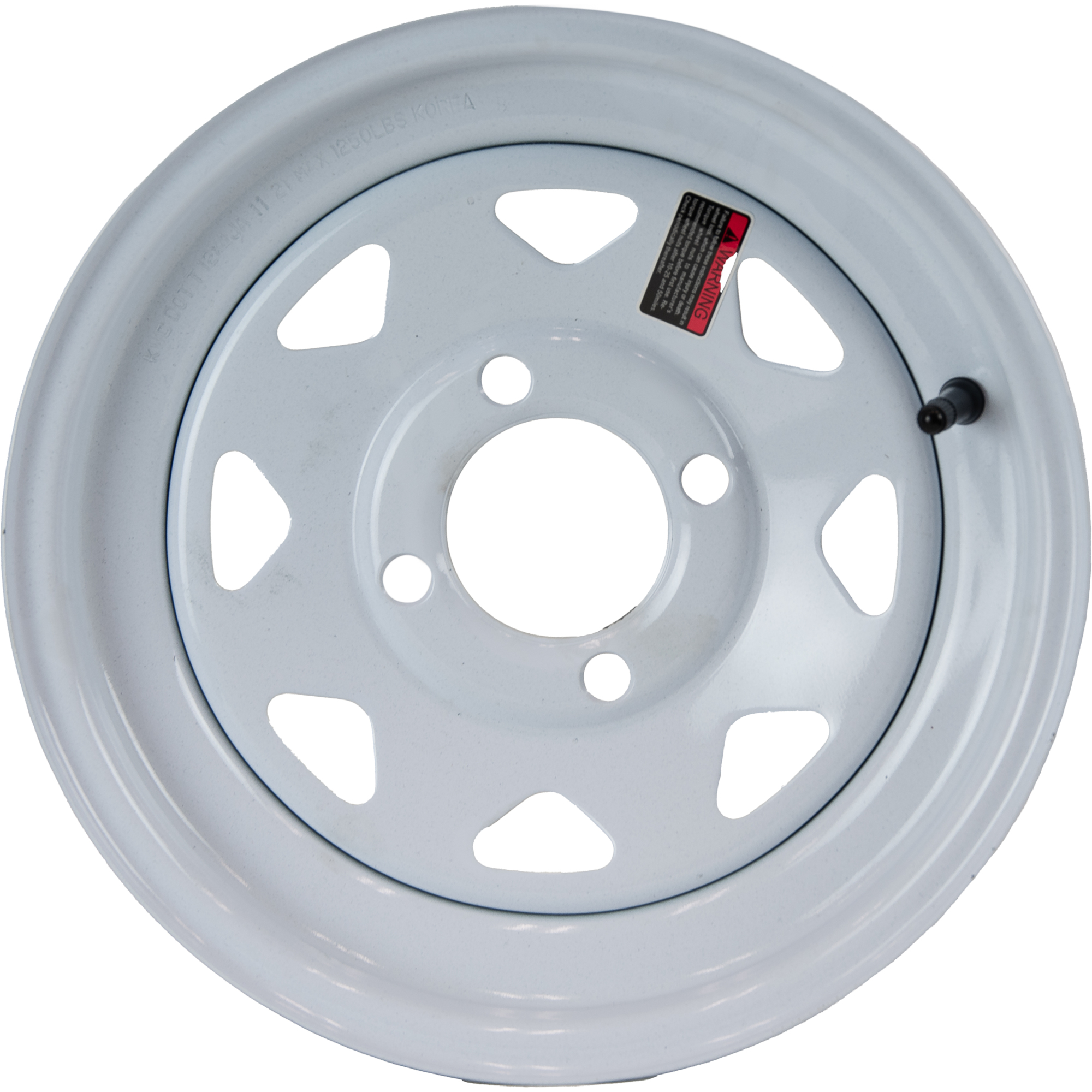 HIRUN, Steel Wheel for Highway Trailer, Tire Size 12X4 44, Bolt Holes